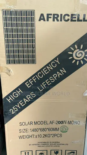 200 Watts Africell Solar Panel