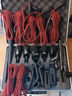Original 7 Kits Tuga Professional Drum Microphone With Copper Cable.