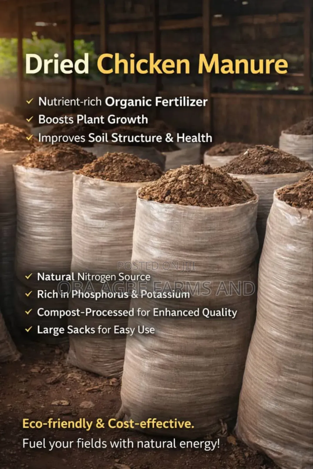 Chicken Manure, Dried Poultry Dropping