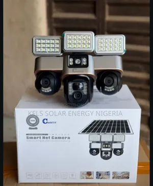 Camitel U.K Triple-lens Solar Smart Cctv Camera + Floodlight