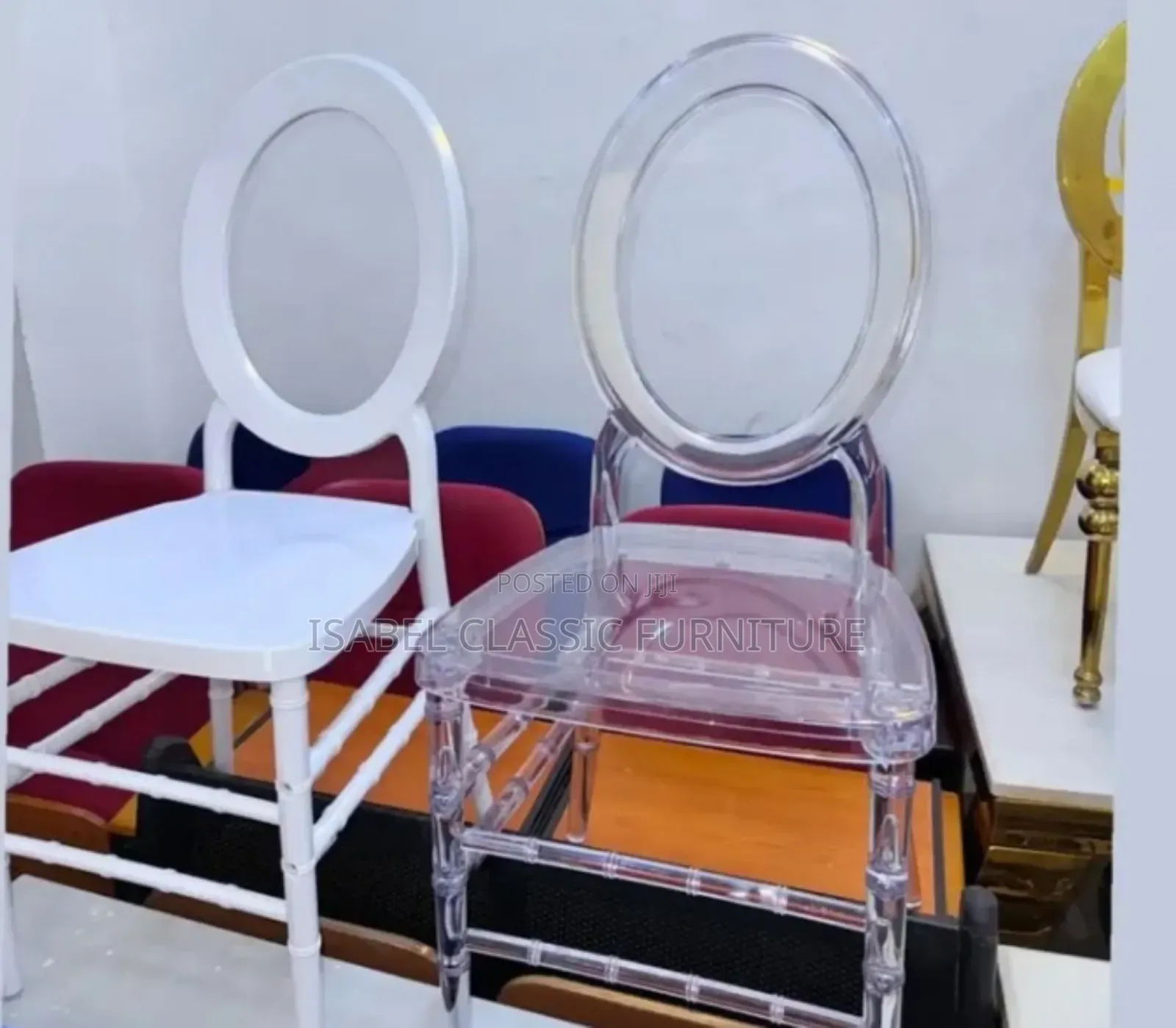 Imported Quality O Back Transparent Chairs Available Now