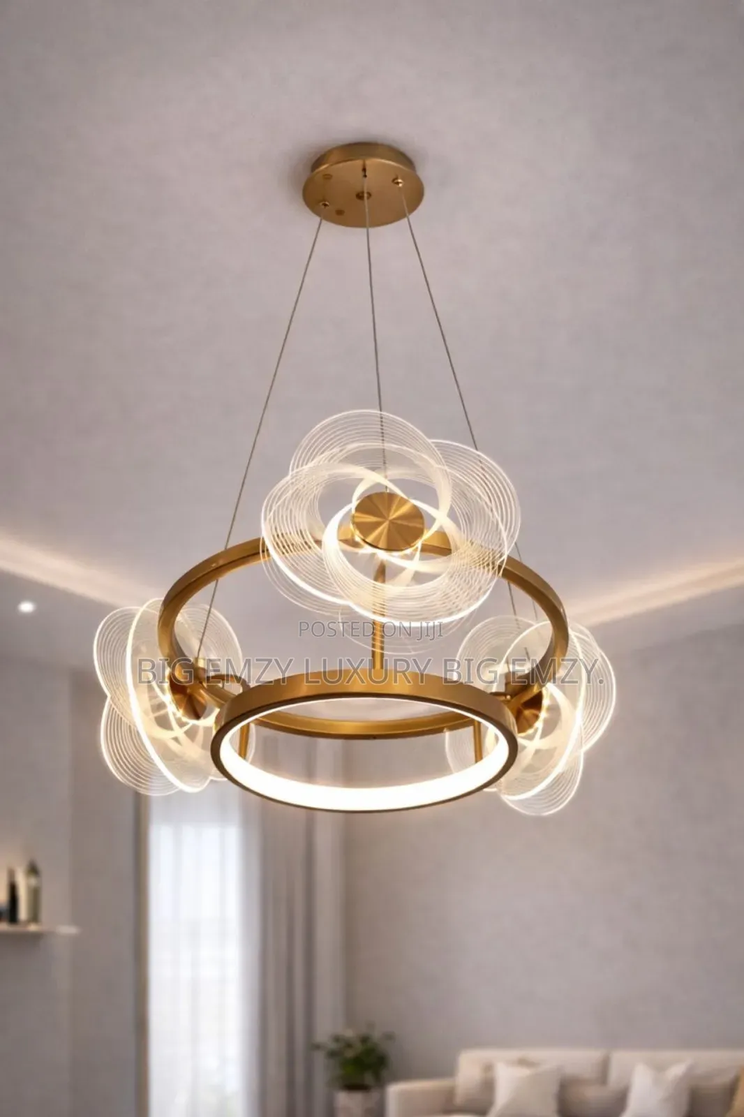 Modern Led Triple Flower Pendant Lights