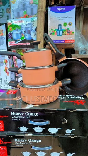 Honhey 7pcs Heavy Guage Cookware Set