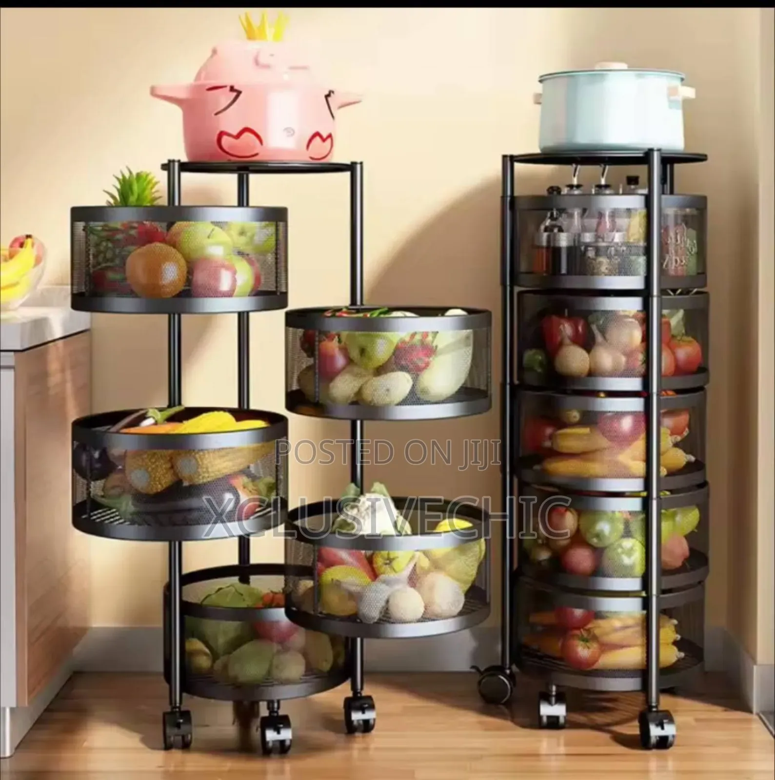 5 Layers Vegetable/ Fruit Trolley Basket