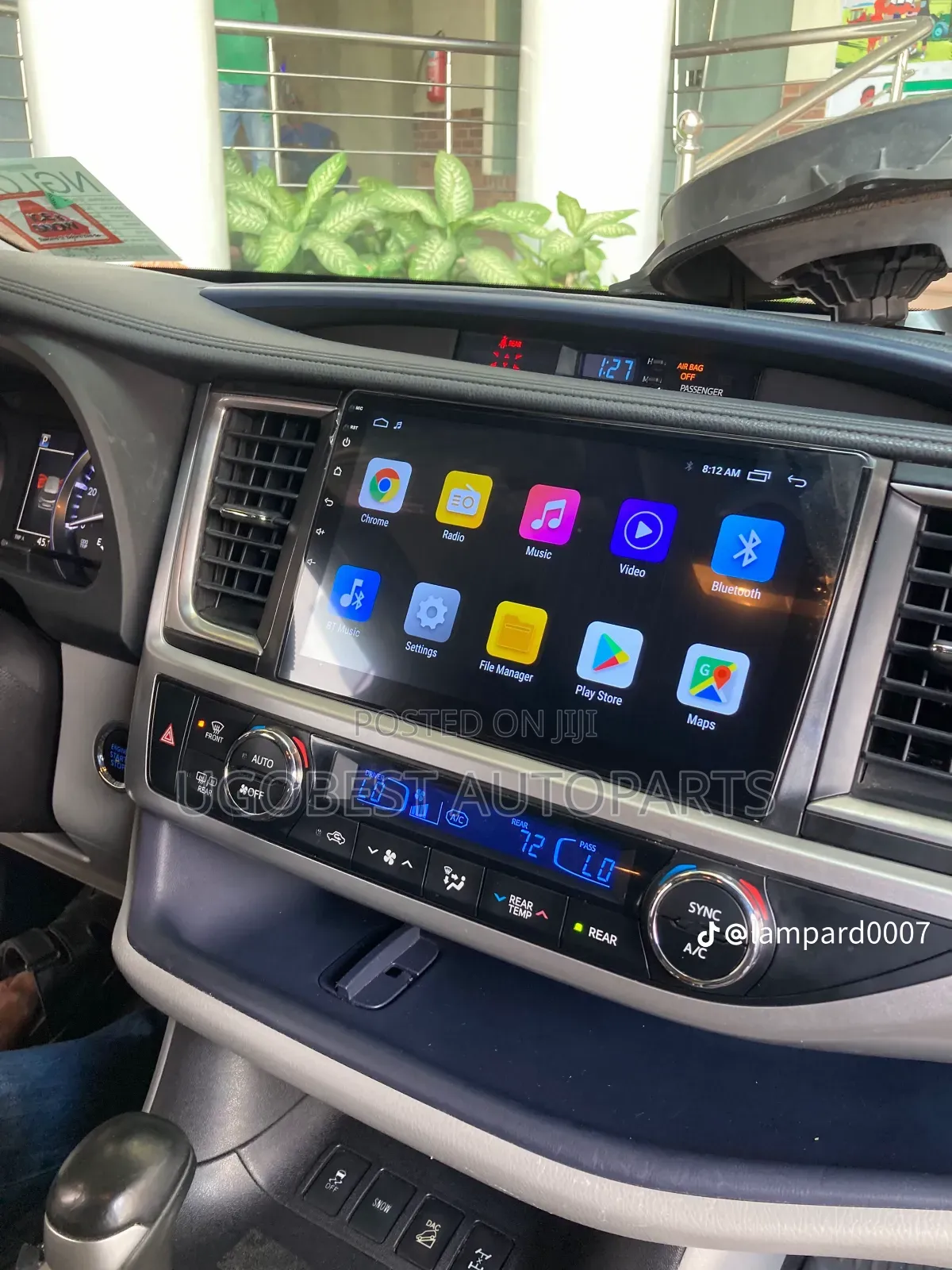 Toyota Highlander 2014 / 2019 Model With GPS Navigation System (Map)