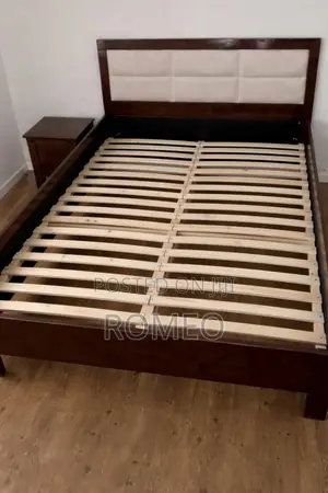 Queen Size Bed Frame and a Side for Sale