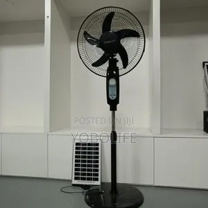 Yobolife 16-Inch Rechargeable Solar Fan - Stay Cool 24/7!