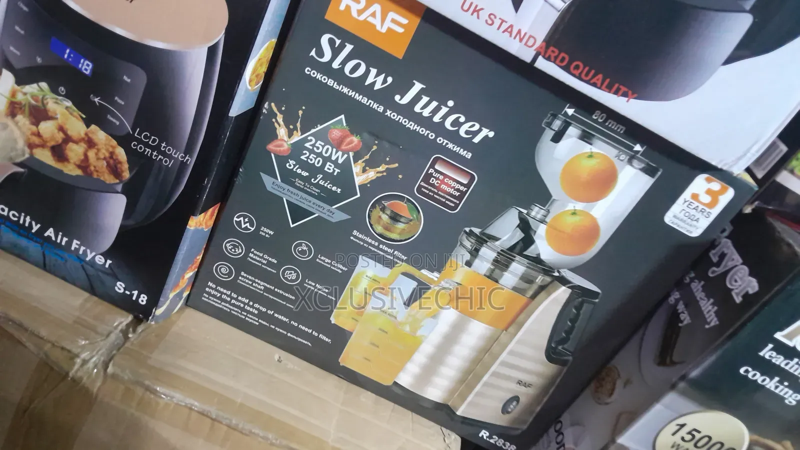 Raf Slow Juicer With Juice Extractor - 250 Watts