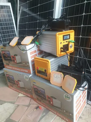 300w Solar Generator With 50w Solar Panel and 2 Bulb