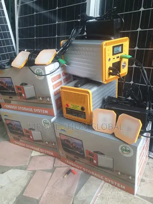 300w Solar Power Generator With 2 Dc Bulb and Panel