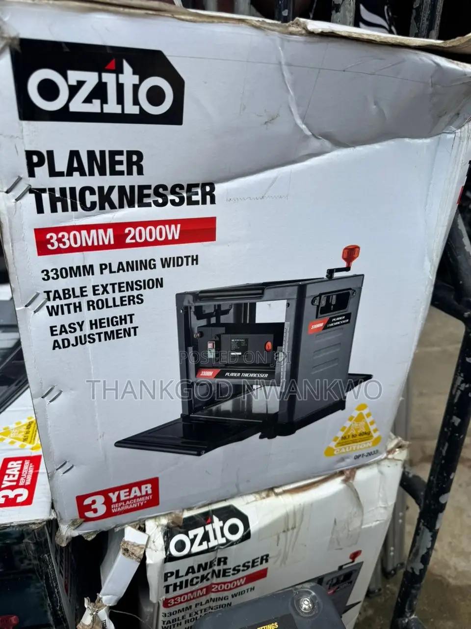 Ozito 2000w 330mm Corded Planer Thicknesser Opt-2033