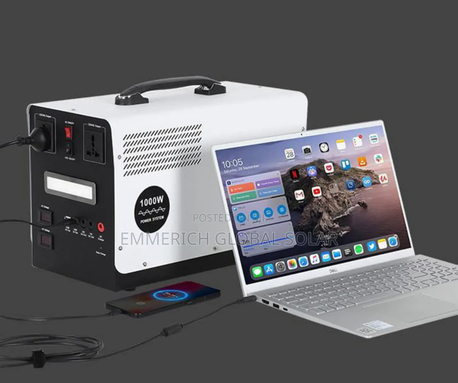 1000watts Solar Generator With Panel Together