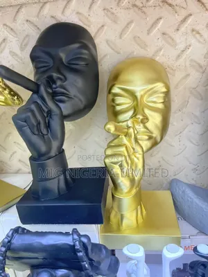 Creative and Abstract Man Figure Figurine Smoking Cigarette,The Think