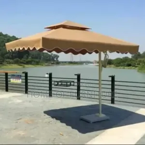 Commercial Umbrella With Marble Base – Heavy Duty Outdoor Shade
