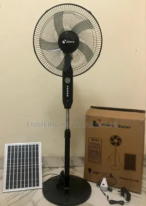 16inch Uninterrupted Solar Fan With Panel