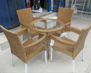 4-Seater Rattan Set With Center Table–Outdoor/Indoor Garden Furniture