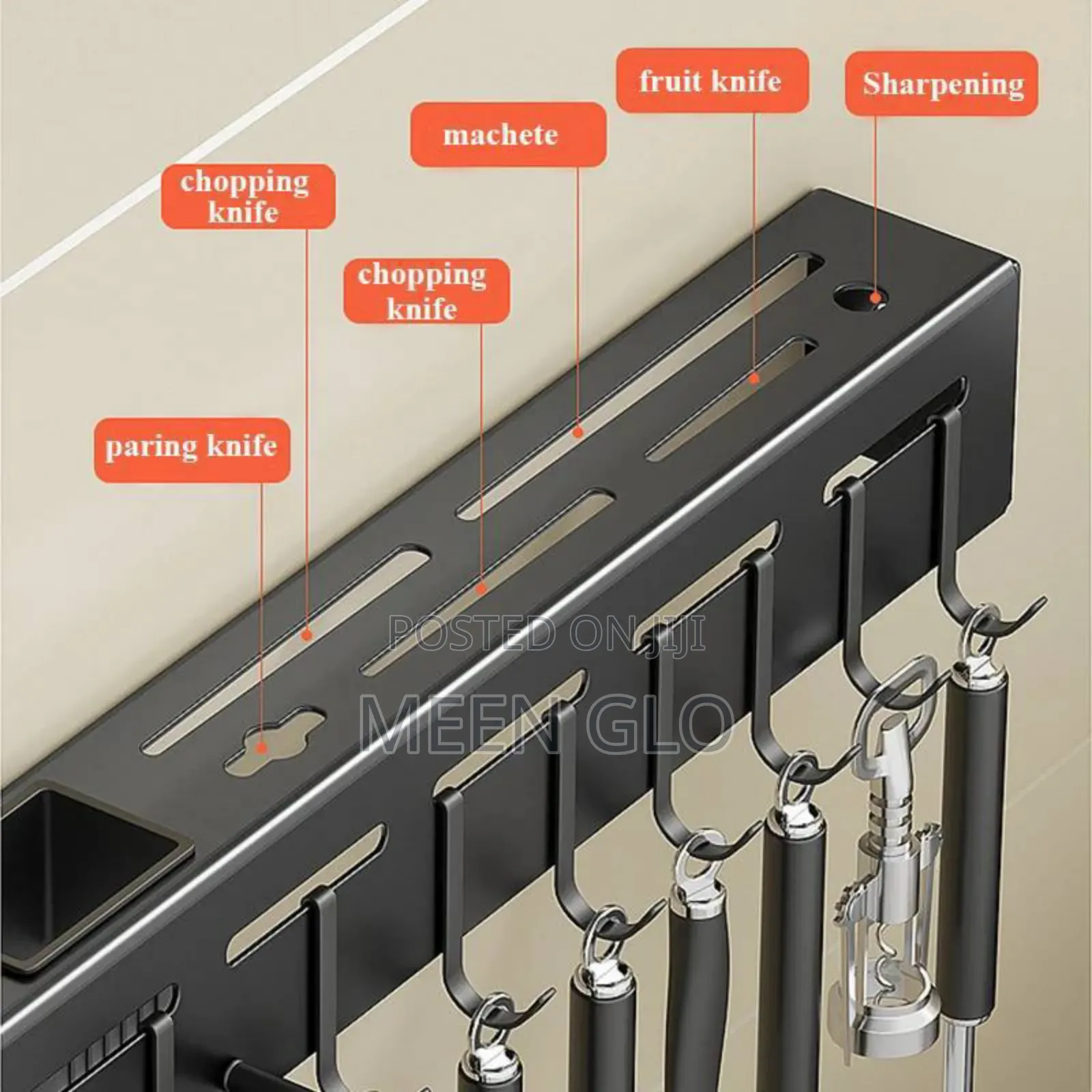 Multifunctional Wall-Mounted Kitchen Organizer Rack