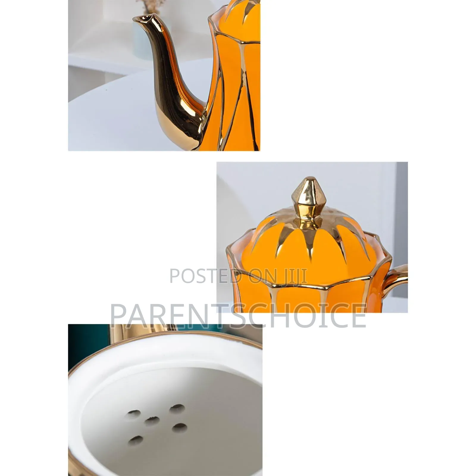 Orange Coffee Cups 8pcs Set