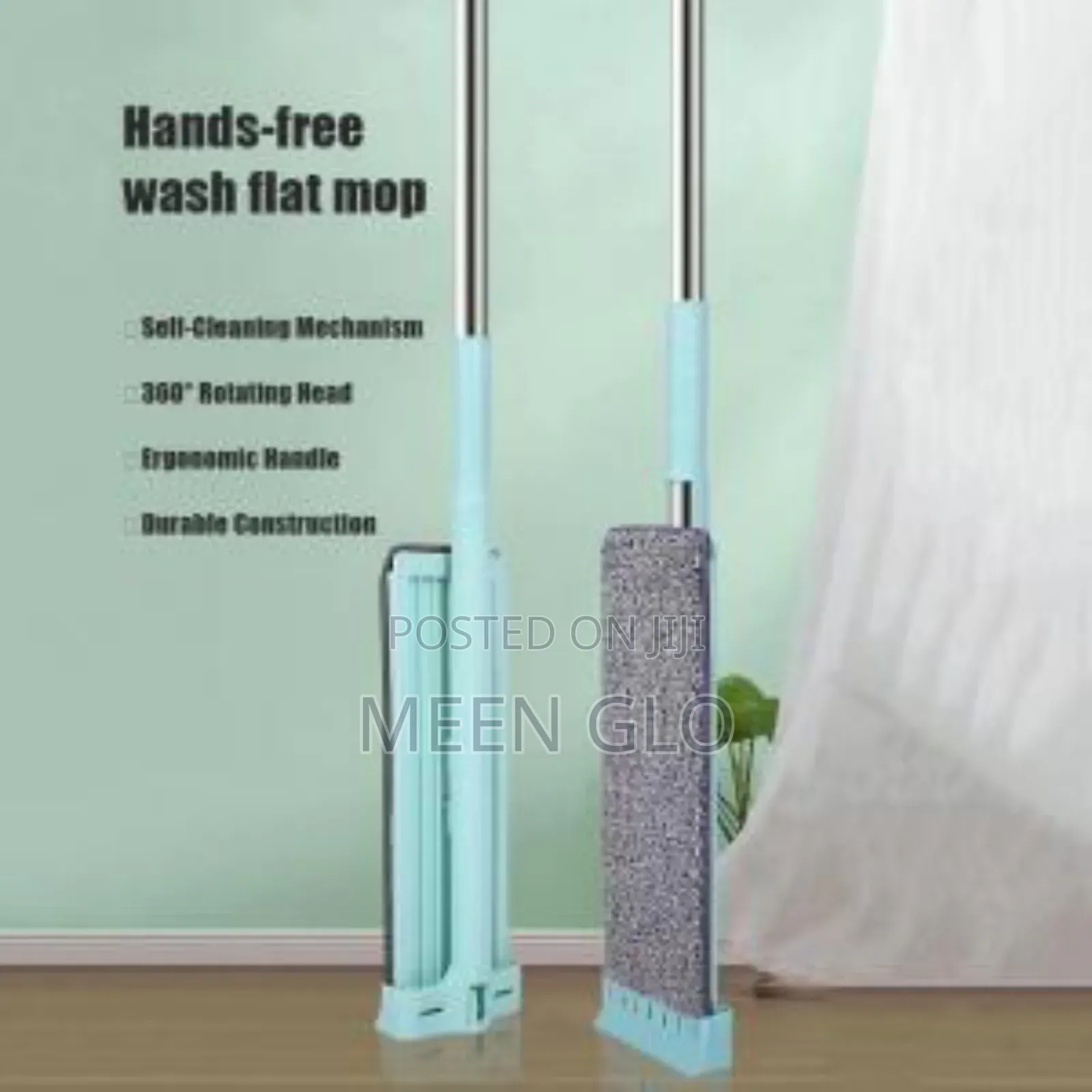 Flat Self-Wringing Microfiber Floor Mop