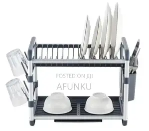 Aluminum Rust Free Quality Gold/Silver 2 Tier Dish Rack