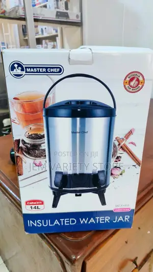 14l Stainless Steel Insulated Hot and Cold Water Jar With Double Tap