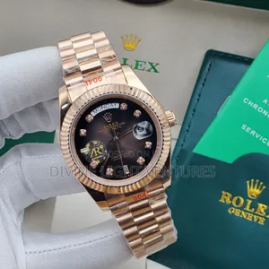 Luxury Rolex Day and Time Stone Numbers