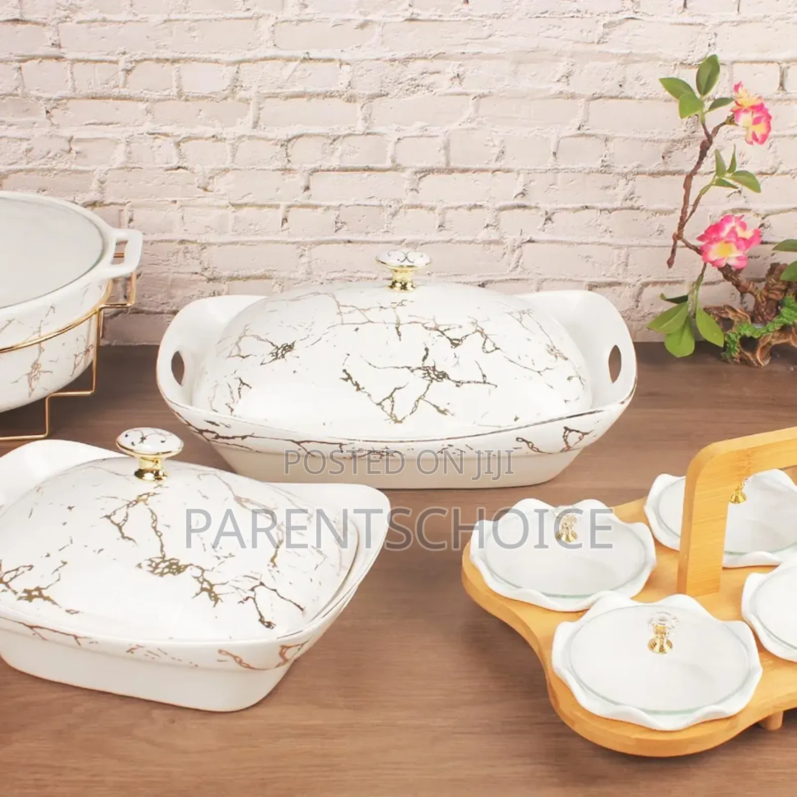 Ceramic Casserole Dish With Lid- 3pcs Set
