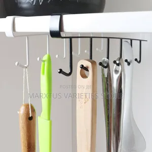 6-Slot Multifunctional Steel Cabinet Hook (Storage Hanger)
