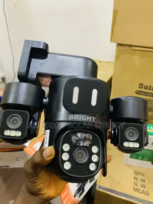 Trio Lenses Solar Cctv Camera
