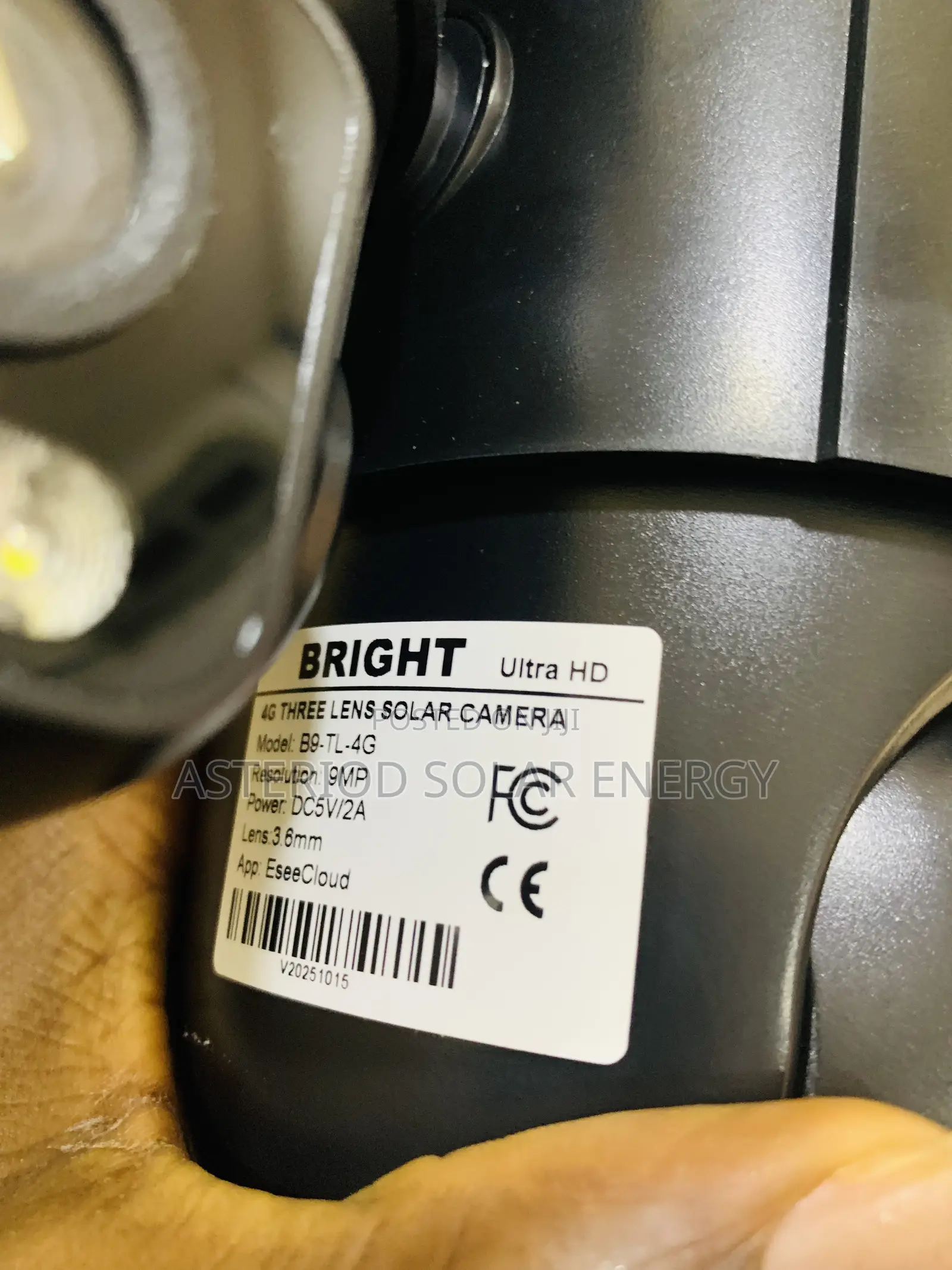 Trio Lenses Solar Cctv Camera