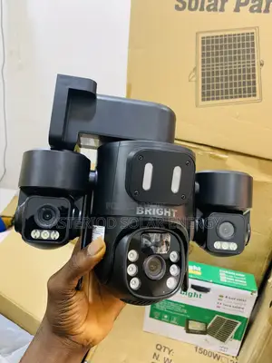 Trio Lenses Solar Cctv Camera