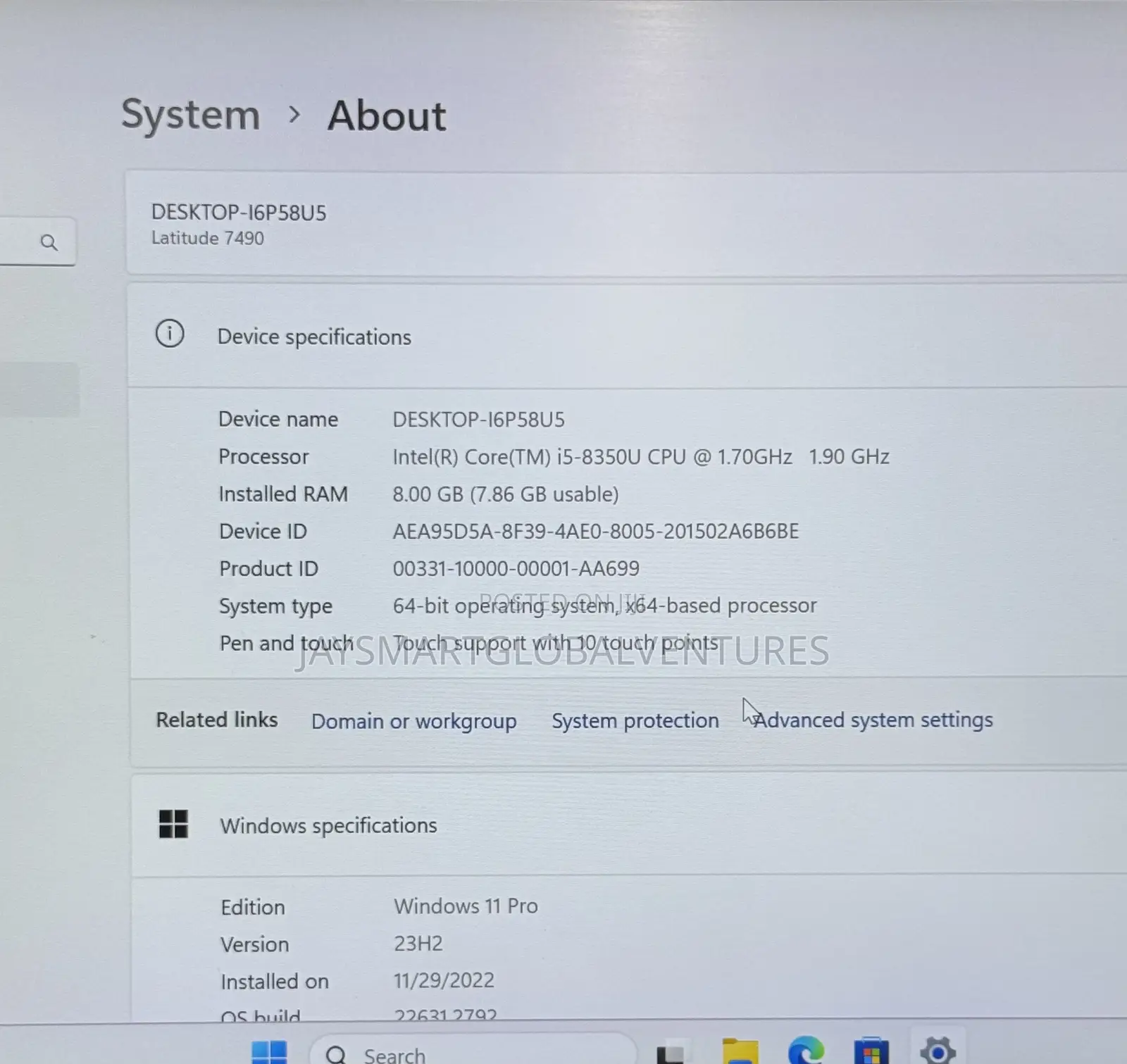 Laptop Dell Latitude 7490 8GB Intel Core i5 SSD 256GB
