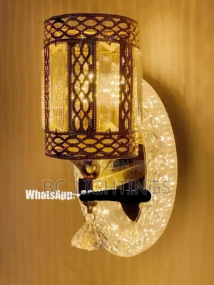 Modern Led and Bulb Crystal Wall Light