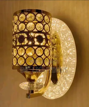 Modern Led and Bulb Crystal Wall Light