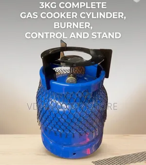 3kg Complete Gas Cooker Cylinder,Burner,Control and Stand