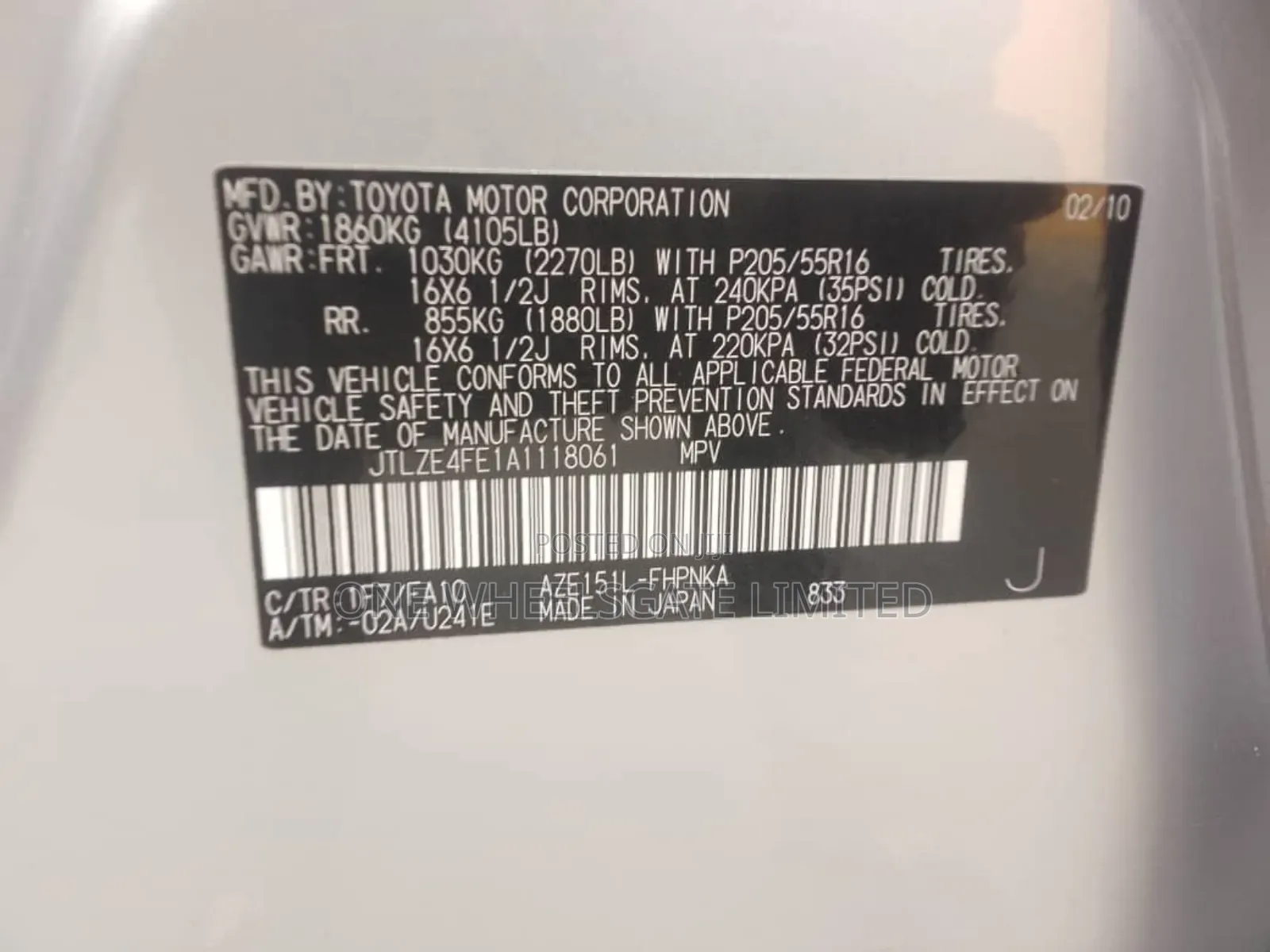 Scion xB Base 2010 Silver