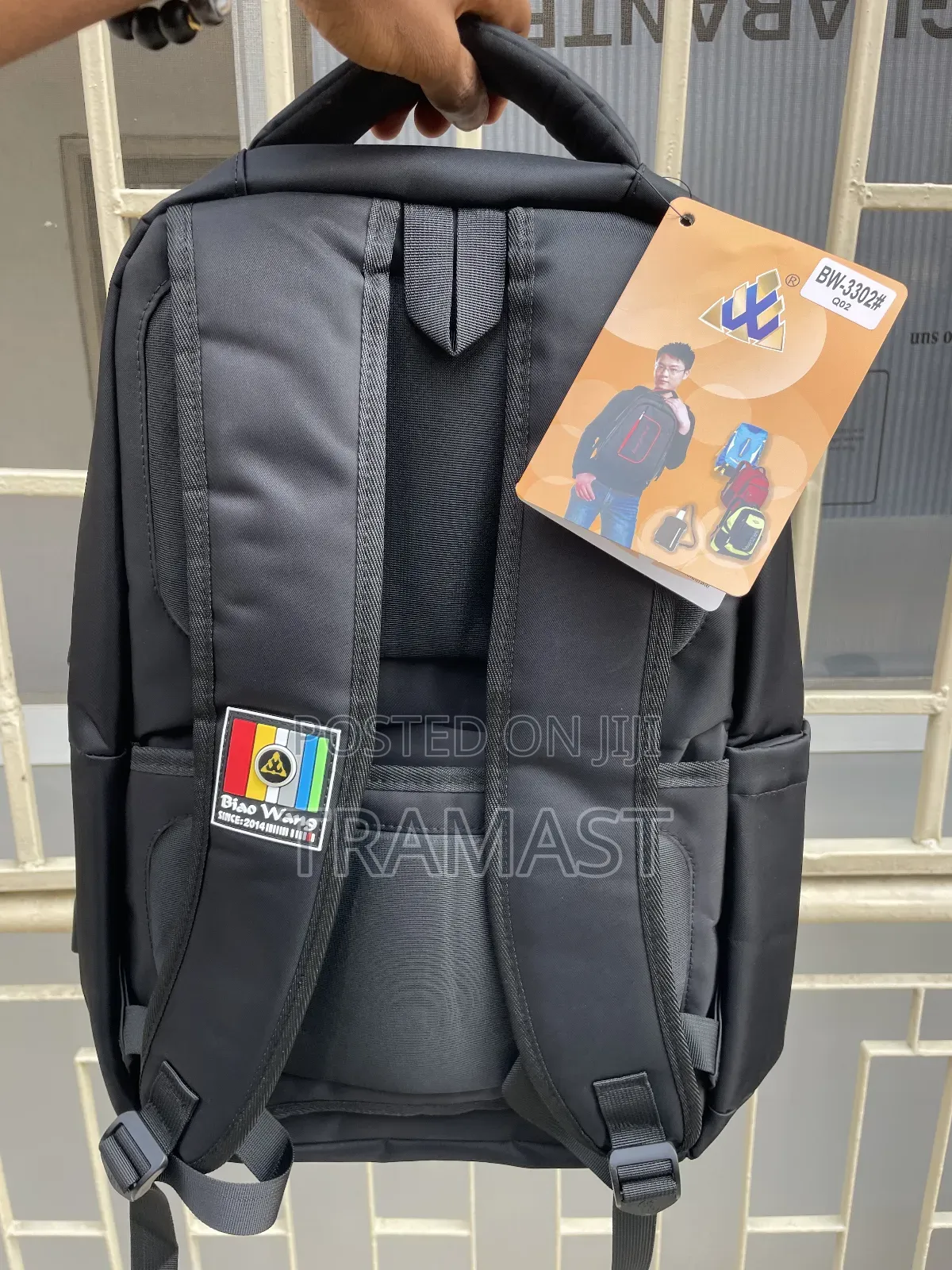 Biao Wang Backpack - Black (With Tsa Lock)