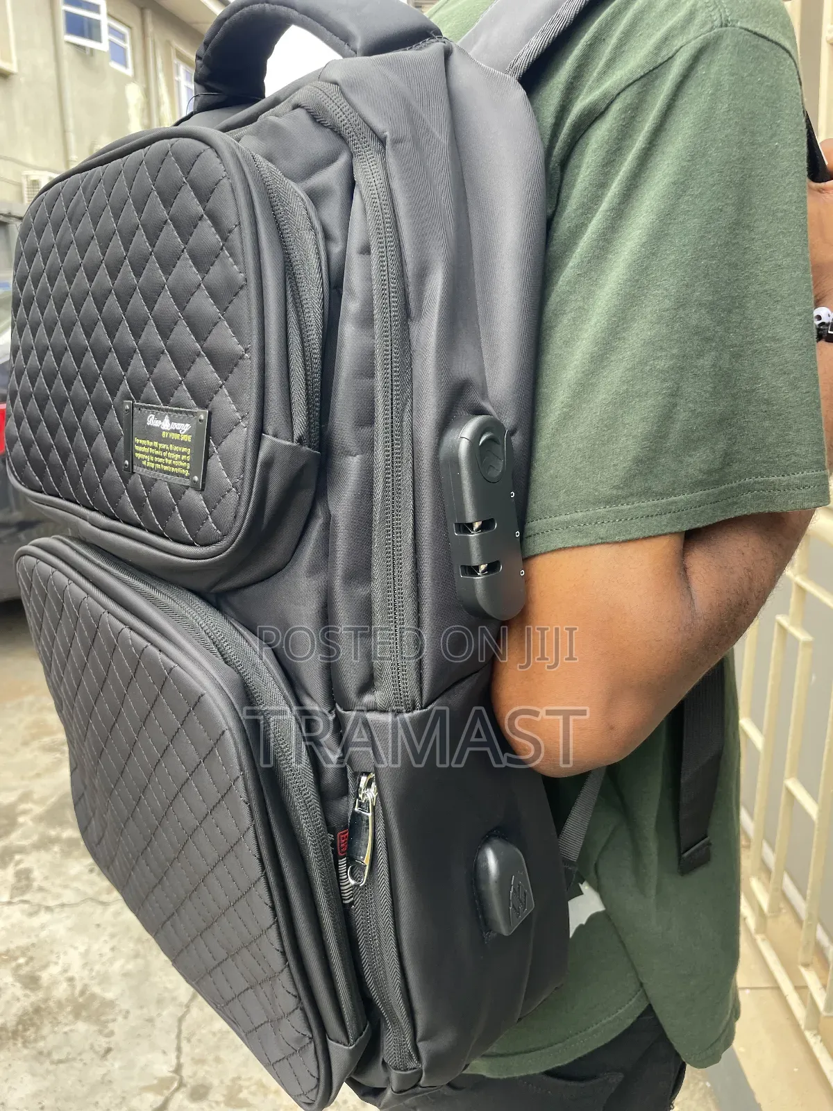 Biao Wang Backpack - Black (With Tsa Lock)