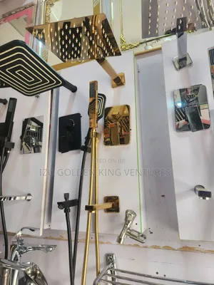 Gold 5ways Conduit Shower
