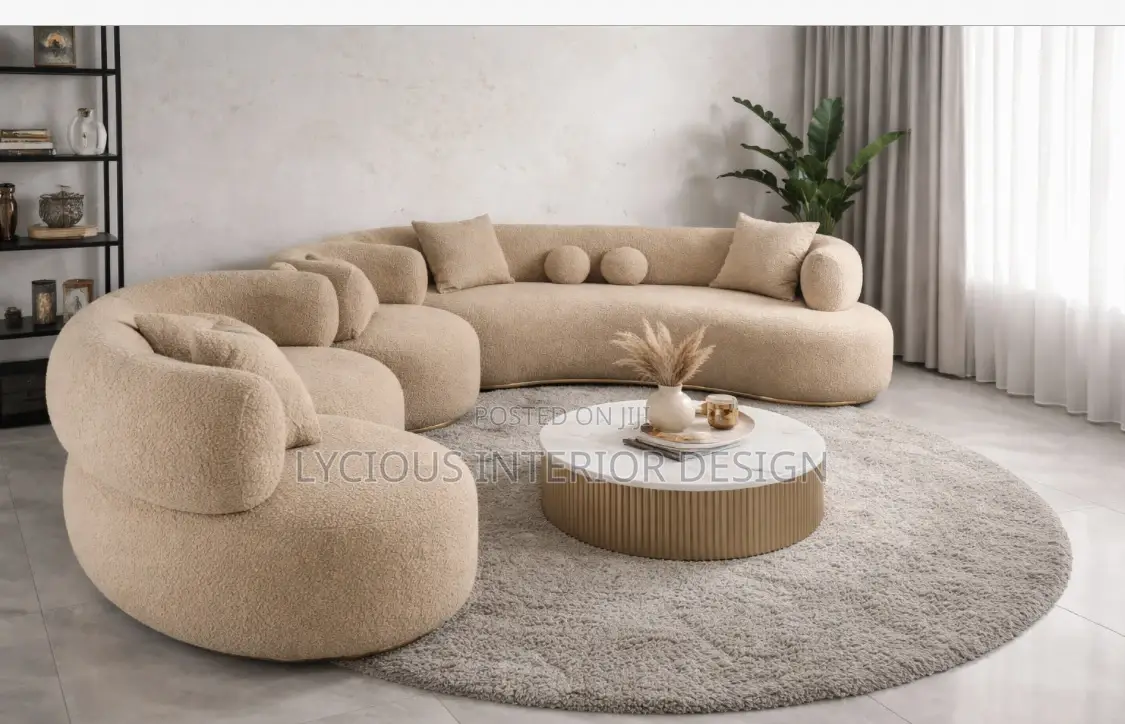 Luxury Curved Sofa Set