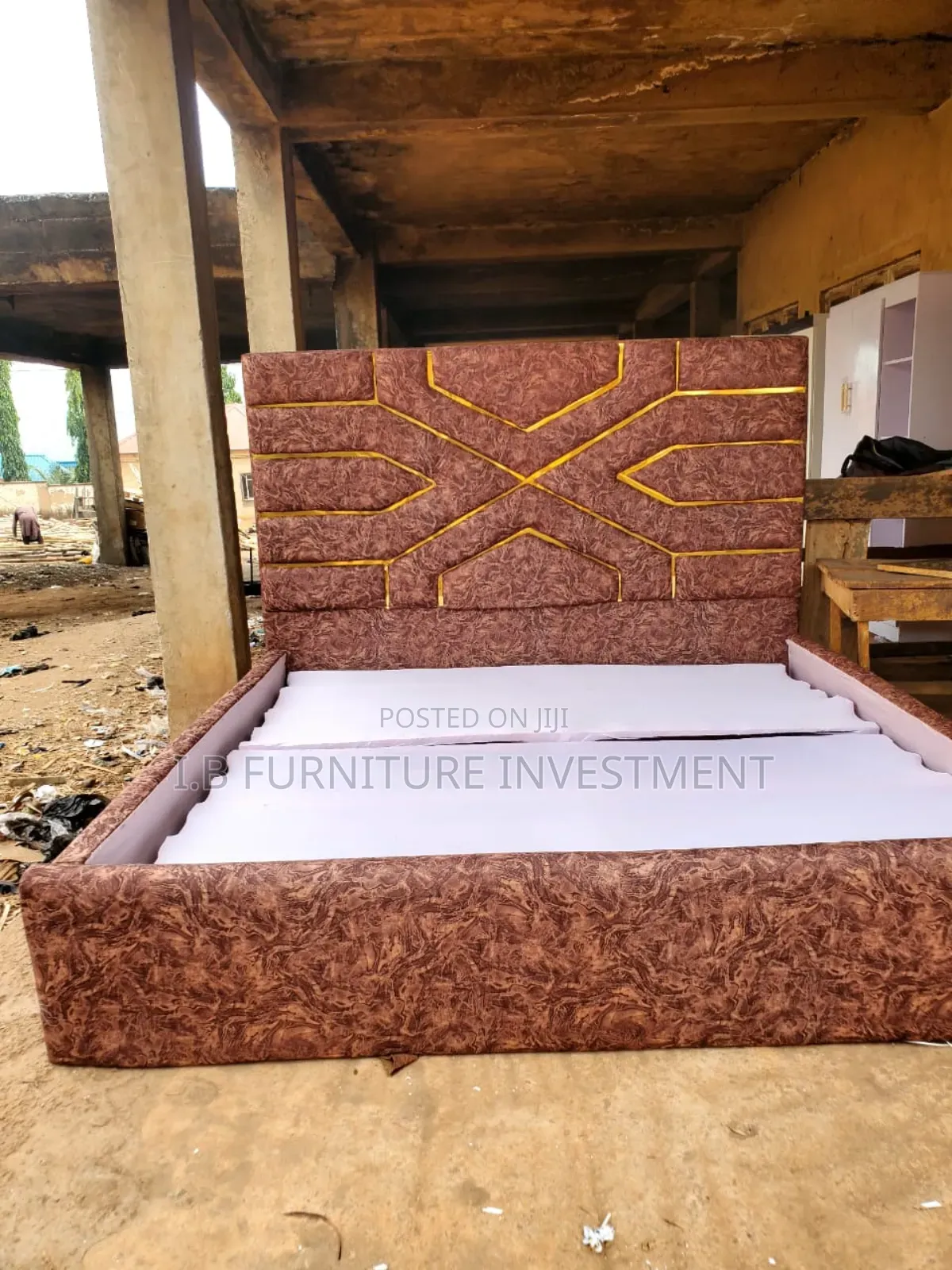 6 by 6 Padded Bedframe