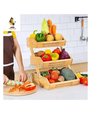 Bamboo Fruit and Vegetables Storage Rack