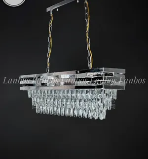 Led Crystal Chandelier Modern Dinning Pendant Home Lamp