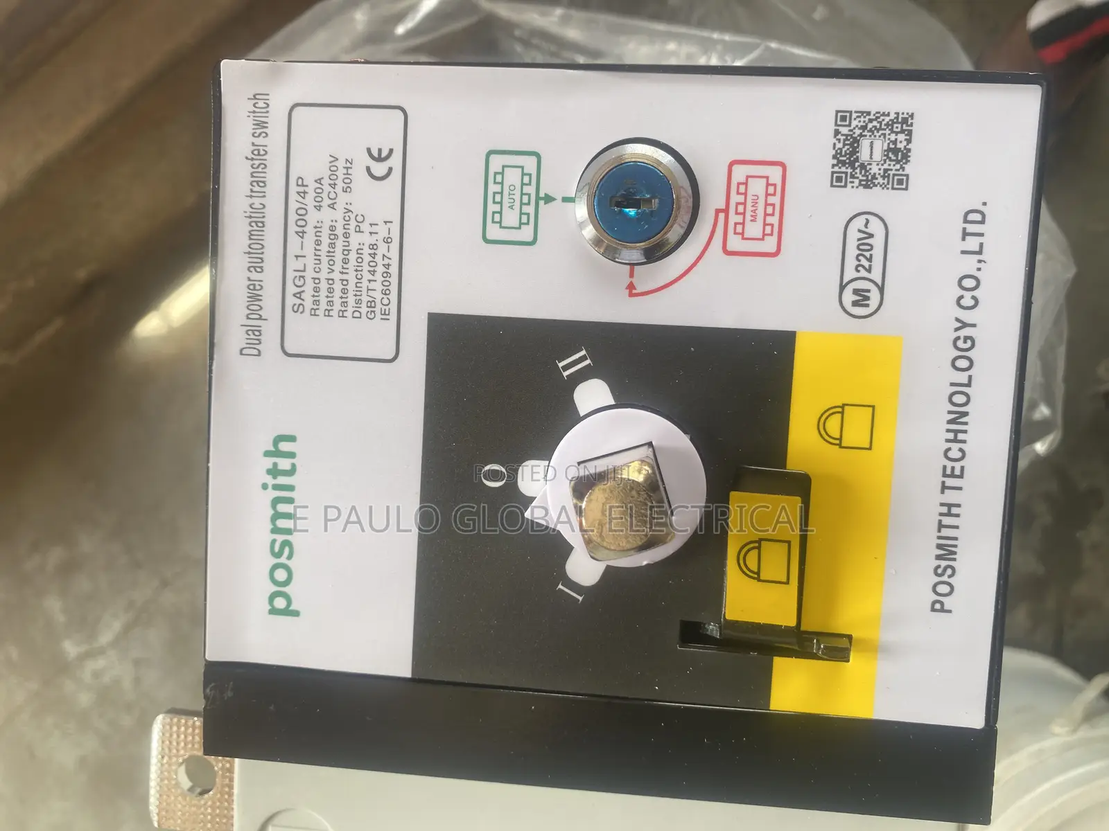 400amps Posmith Automatic Change Over