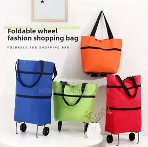 2-Way Collapsible Trolley Carrier Shopping Bag