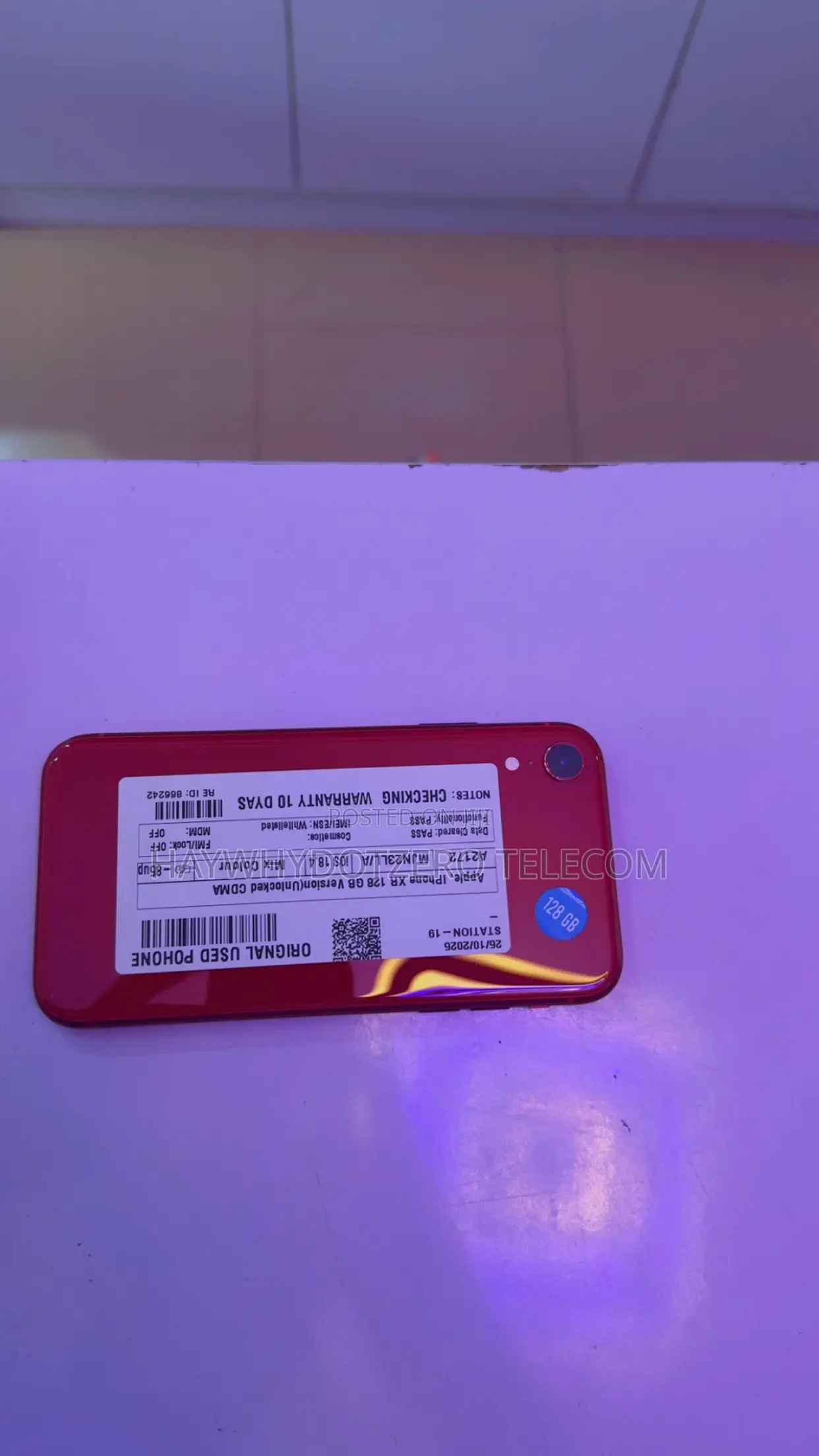 Apple iPhone XR 128 GB Red
