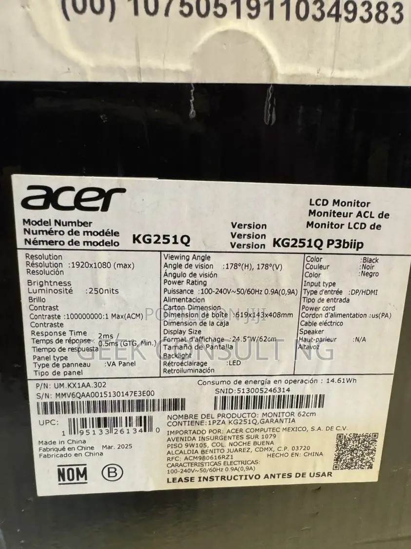 Acer Monitor