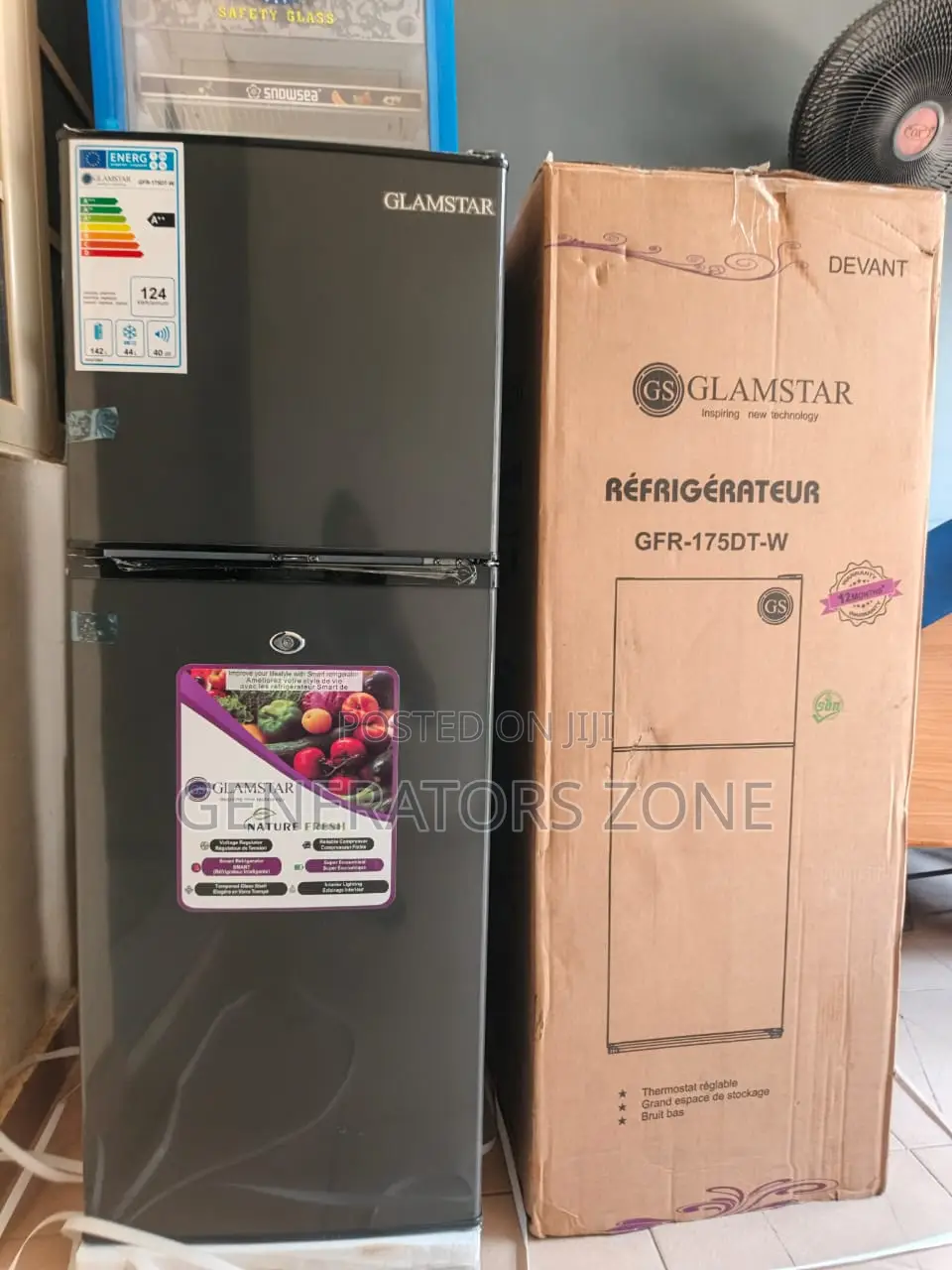 175l Double Door Refrigerator Kitchen Unit Glamstar