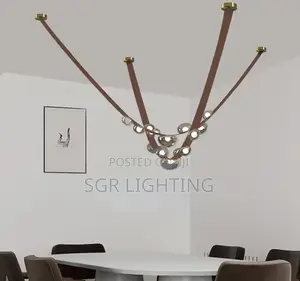 Sandyha Leather Led Pendant Lamp Home Decor