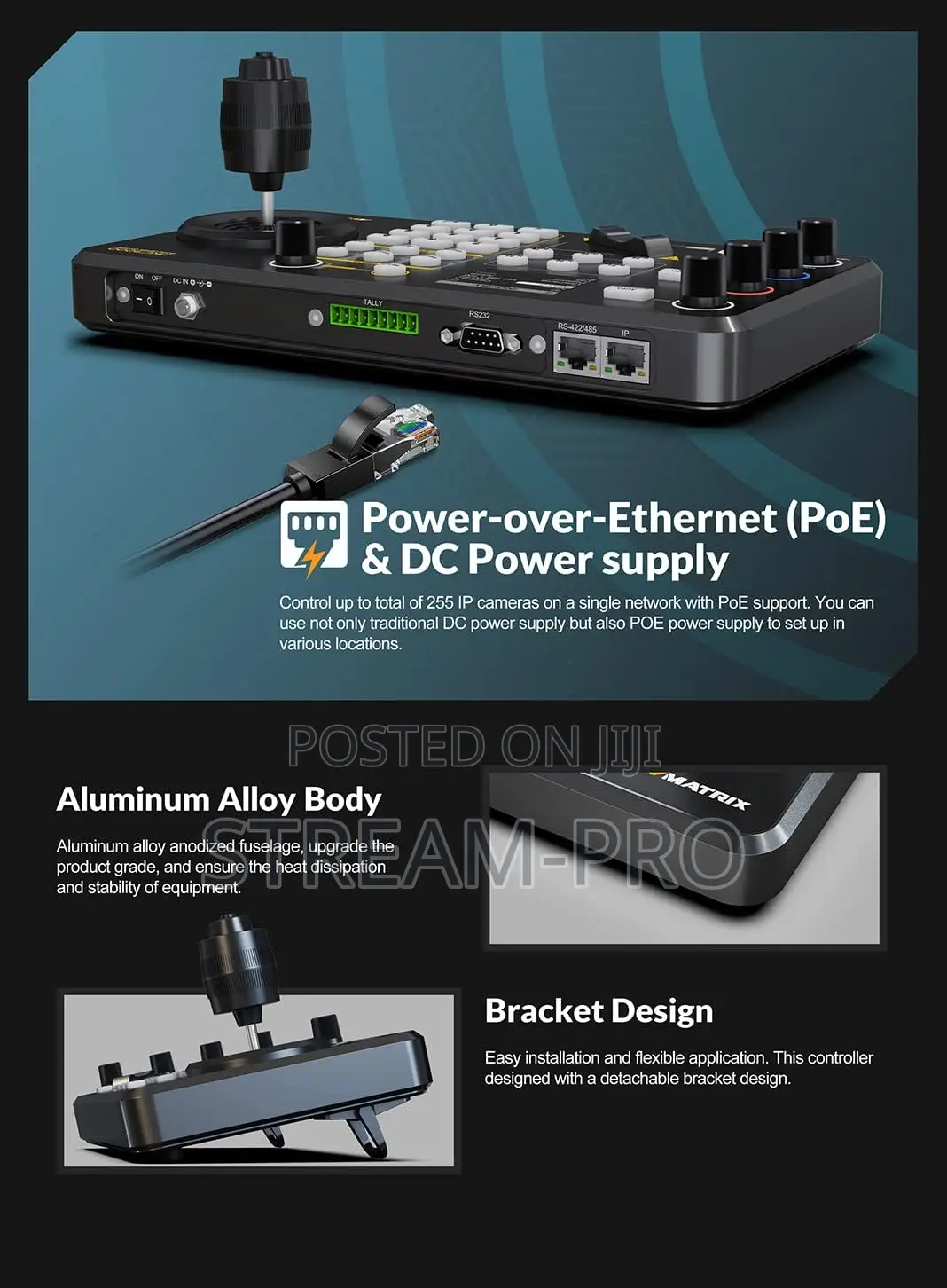 Avmatrix Pkc3000 Professional Ip PTZ Camera Controller